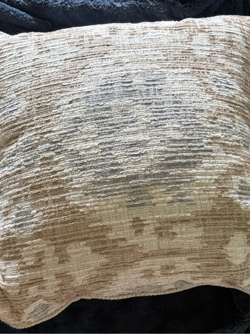 Neutral Textured Throw Pillow - Cream and Tan (set of 2)